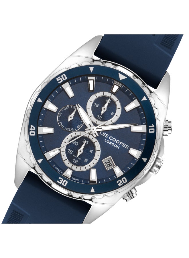 Lee Cooper Men's Silicone Multi Function Watch LC07527.399 - 44 mm - Image 4